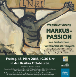 Plakat Markus-Passion