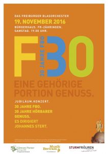 Freiburger Blasorchester Plakat