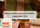 Blasmusikblog Monatsrückblick September 2018