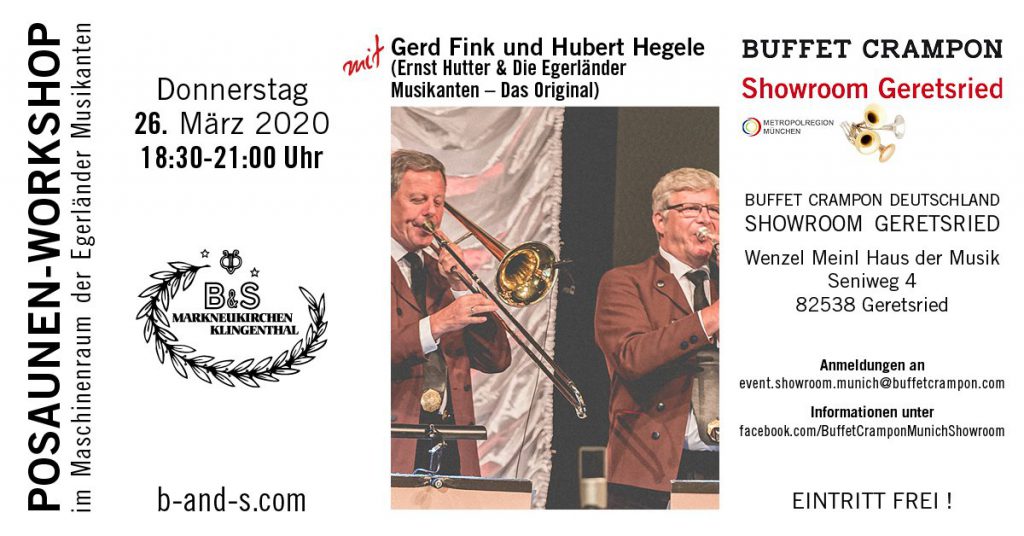 Posaunen-Workshop mit Gerd Fink und Hubert Hegele