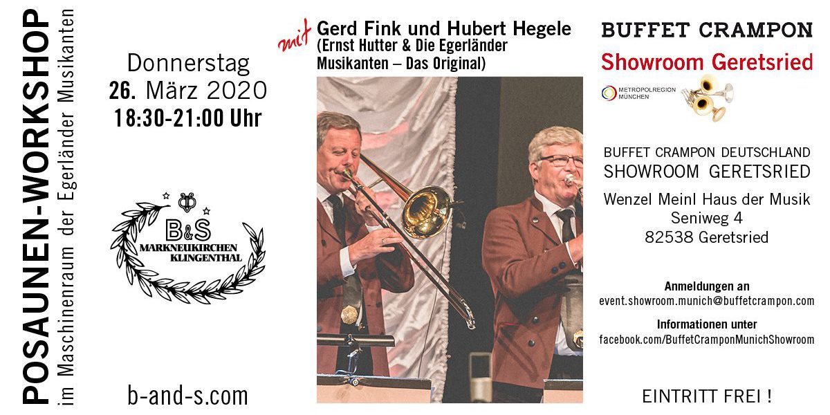 Posaunen-Workshop mit Gerd Fink und Hubert Hegele