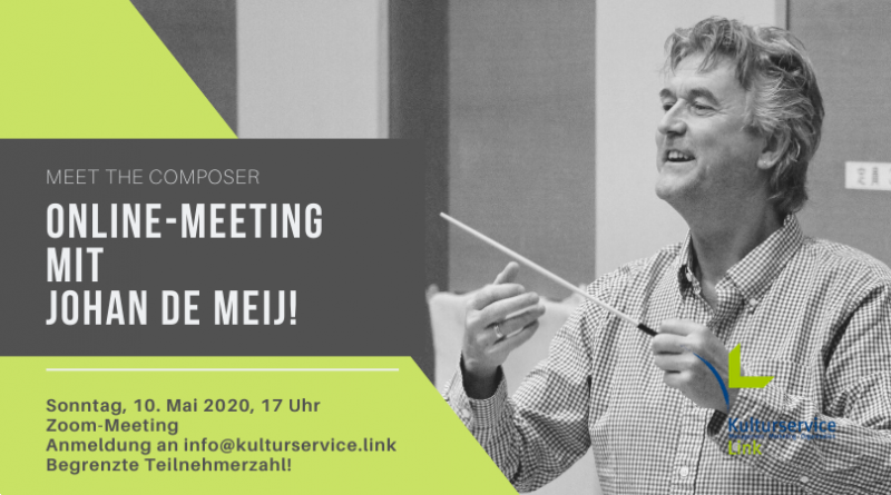 Online-Meeting mit Johan de Meij!