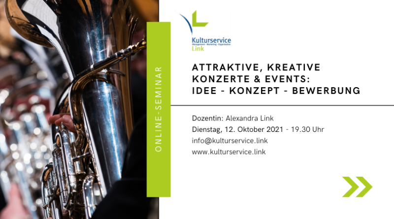 Online-Seminar Konzerte Evenbrite