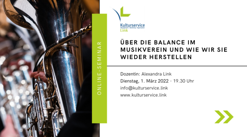Online-Seminar Balance im Musikverein