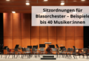 Sitzordnungen für Blasorchester – Beispiele bis 40 Musiker:innen
