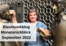 Blasmusikblog Monatsrückblick September 2022
