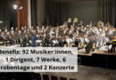 Benefiz: 92 Musiker:innen, 1 Dirigent, 7 Werke, 6 Probentage und 2 Konzerte