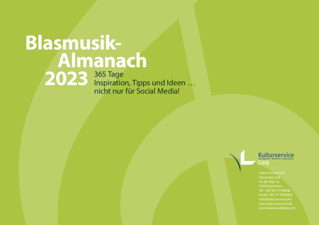 Cover Blasmusik-Almanach 2023