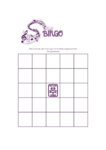 Musterseite Bingo Blanko-Karte