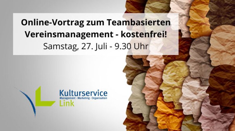 27_07_24 Online-Vortrag zum Teambasierten Vereinsmanagement - kostenfrei!