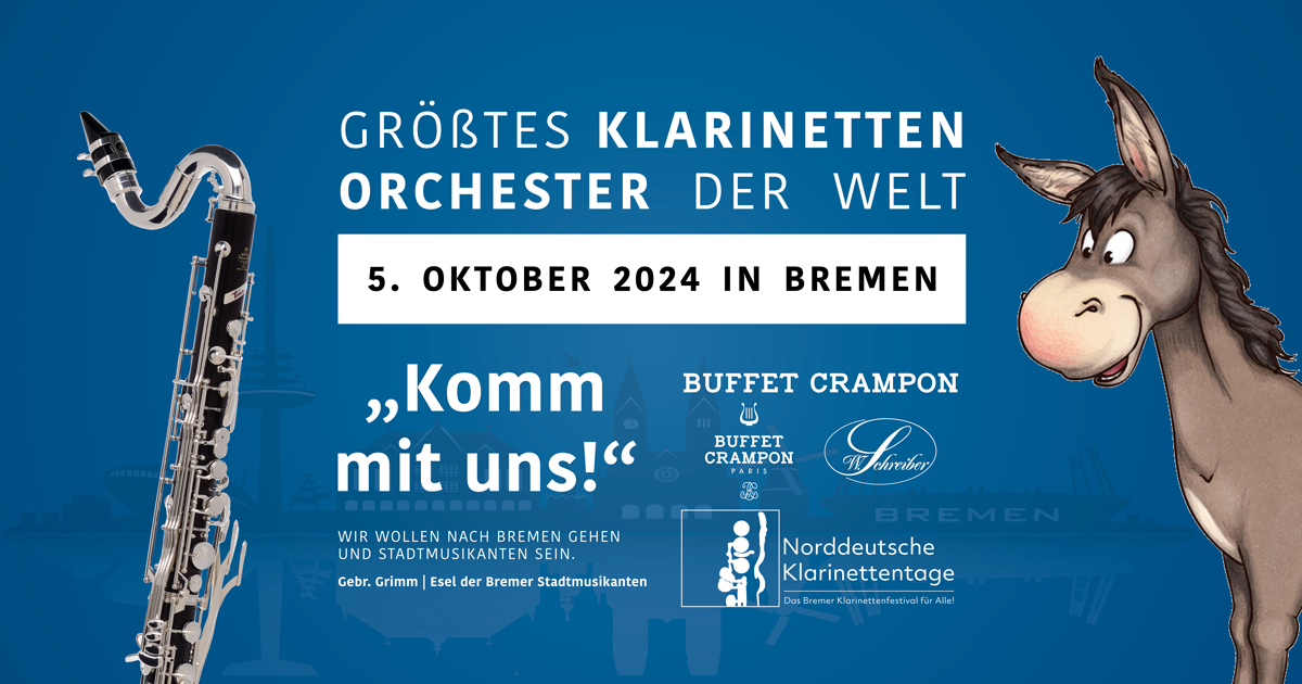 Weltrekord der Klarinetten in Bremen – Buffet Crampon ist dabei