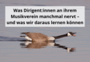 Was Dirigent:innen an ihrem Musikverein manchmal nervt – und was wir daraus lernen können