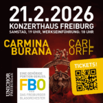 Carmina Burana mit dem Freiburger Blasorchester und dem Unichor Freiburg