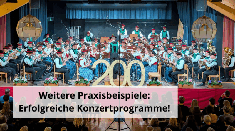 Weitere Praxisbeispiele Erfolgreiche Konzertprogramme!