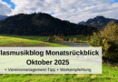 Blasmusikblog Monatsrückblick Oktober 2025