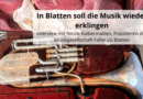 In Blatten soll die Musik wieder erklingen