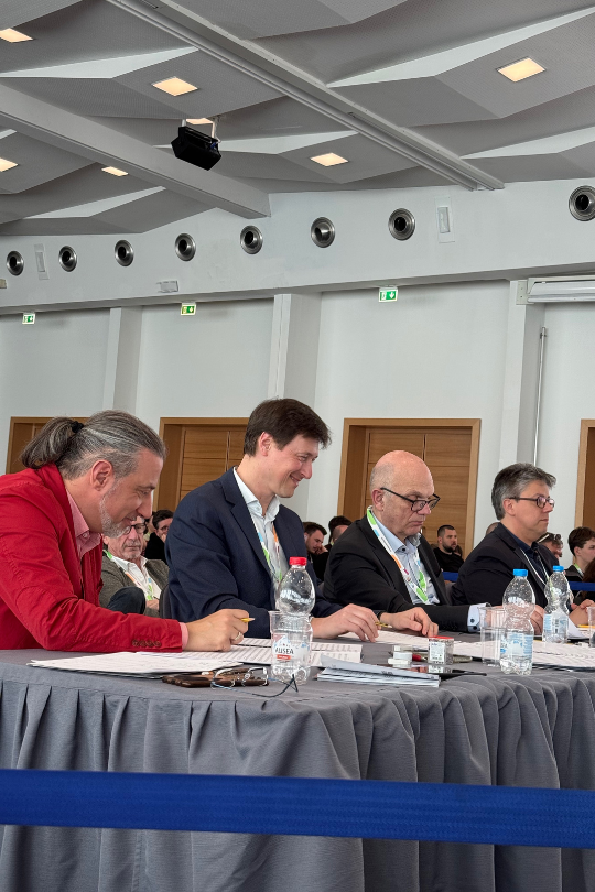 Juryteam 1 mit Denis Salvini (IT), Gildas Harnois (FR), Jacob de Haan (NL, Präsident) und Benoit Chantry (BE)