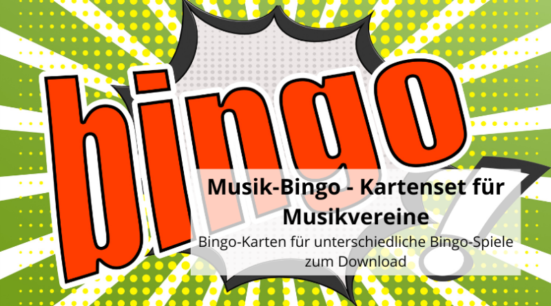 Bingo-Kartenset für Musikvereine